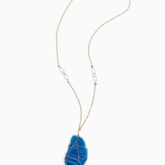 torrid Jewelry - TEAL BLUE WIRE PENDANT NECKLACE torrid Jewelry - TEAL BLUE WIRE PENDANT NECKLACE
